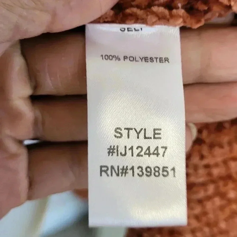 ODDY Multicolored Striped ColorBlock Open Front Sweater Cardigan(S/M)